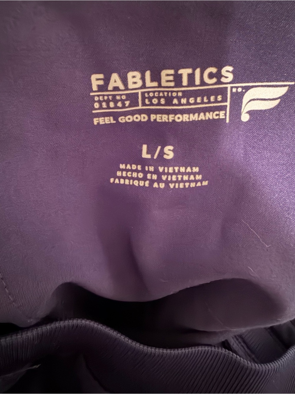 Fabletics Navy Scrub set - Picture 2 of 4